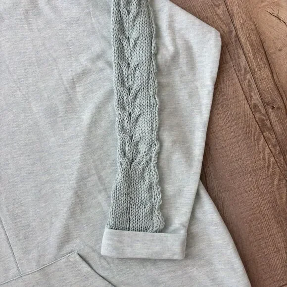 Soft Surroundings Womens Crochet Boho Tunic Top Size XL Blue Coastal Casual Cozy - Picture 3 of 11